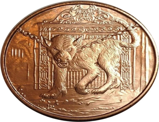 The Hellhound Fine Copper Round Pure 1 OZ .999 Barren ***