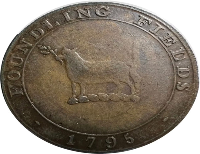 1795 Great Britain 1/2 Penny Foundling Fields Conder Token Middlesex***