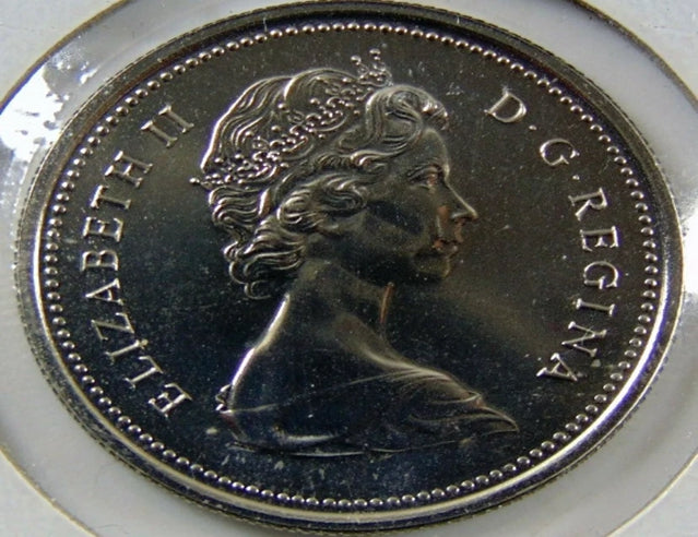 1977 Canadian nickel dollar detached Jewelry BU Coin