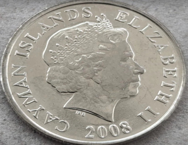 Îles Caïmans 2008 10 CENTS Elizabeth II Coin AU Big Turtle