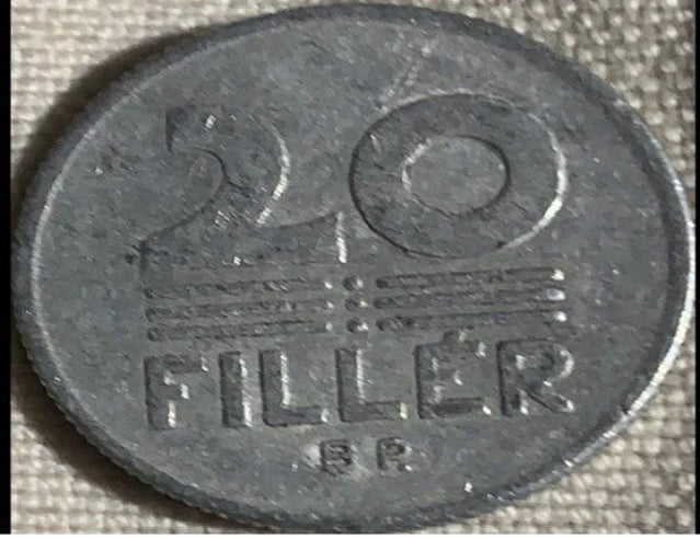 1968 Ungarn 20 Füller VF