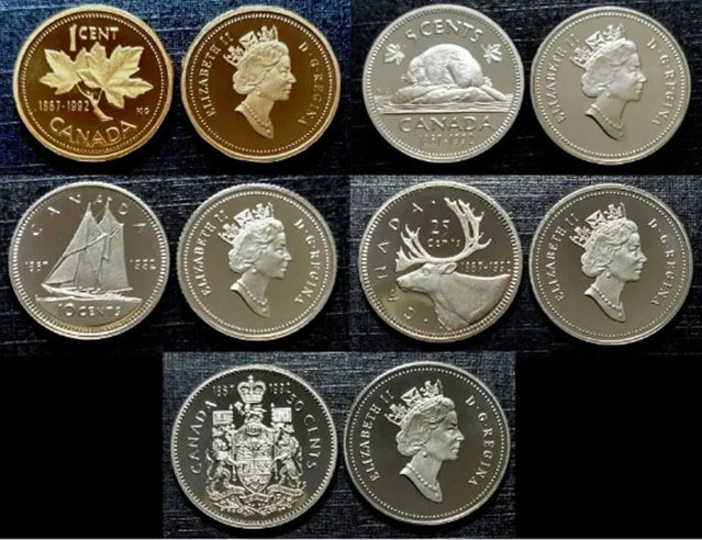 1990 -1995 Canada Proof like Five Coins set ***