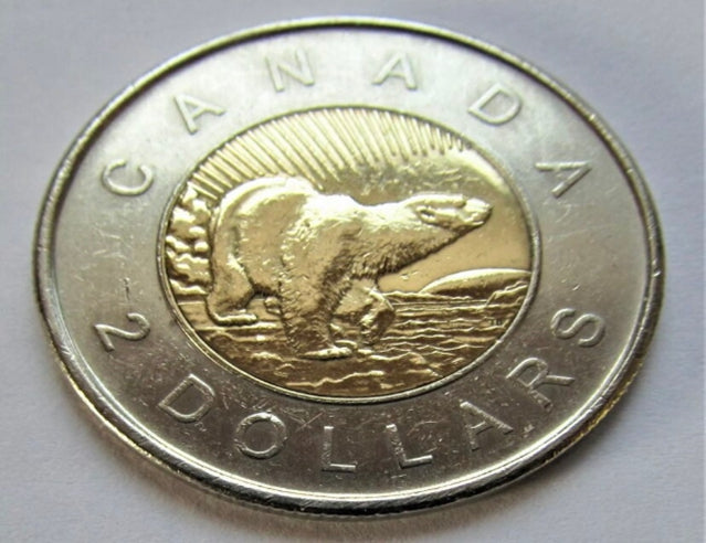 Canada 1996 - 2006 Toonie Canadian 2 Dollars Rare Twoonie Two Dollar DOUBLE DATE***