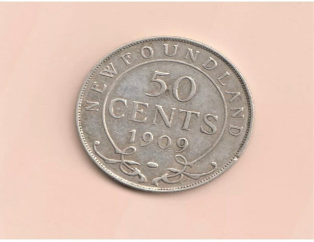 Neufundland 1909 Silber 50 Cent, sehr schön