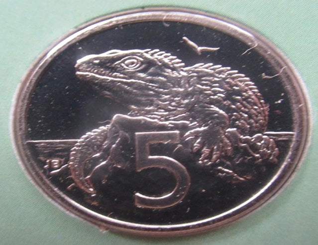 New Zealand Random Year 5 cents UNC