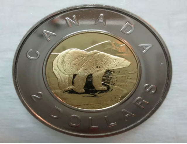 2003 „W“ Canadian Prooflike Toonie (2,00) – Neues Bildnis***