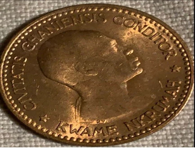 1958 Ghana 1/2 Penny VF