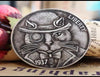 Hobo Coin - Pièce cadeau Mr. Cat Craft dans une capsule de protection en plastique gravée en cuivre #AN03