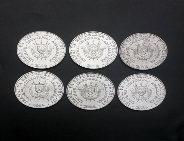 Burundi gefährdete Wildvögel 6-Münzen-Set Sammlungsset Weltmünzset Super Value UNC