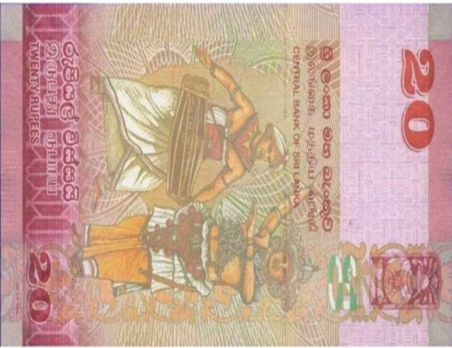 SRI LANKA 20 Rupien 2019-2020-2021 UNC Banknotenwelt Papiergeldschein