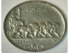 1921 Italie Italien 50 Centesimi Lions Coin SUP