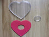 2pcs High Quality Coin Protective Heart-shaped display box gift box 27mm Diameter