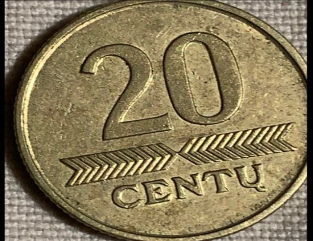 2007 Lituanie 20 centu VF