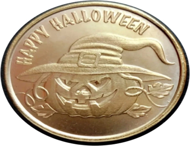 Happy Halloween 1oz. Pure Copper Bullion Round***