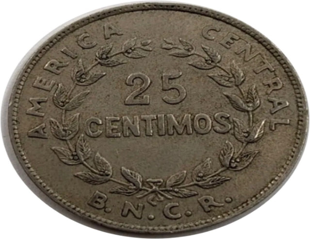 Costa Rica 1948 25 Centimos nice Coin***