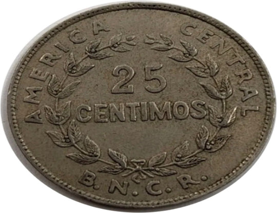 Costa Rica 1948 25 Centimos schöne Münze***