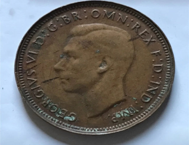 Australia 1948 half-penny coin VF