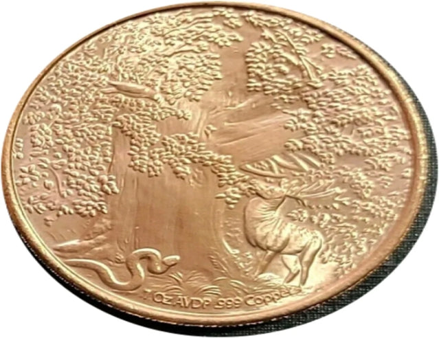 Nordic Creatures - Nidhoggr Dragon 1oz. Pure Copper Bullion Round***