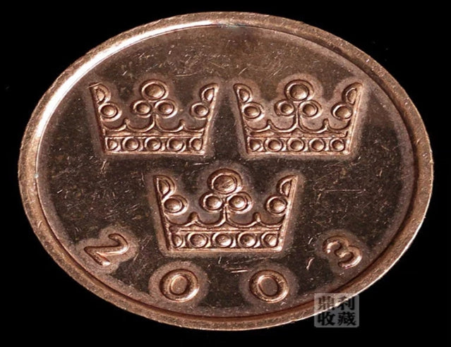 2003 Suède 50 euro motif trois couronnes 18.5mm BU