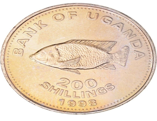 1998 Uganda 200 Shillings Very Nice coin ***