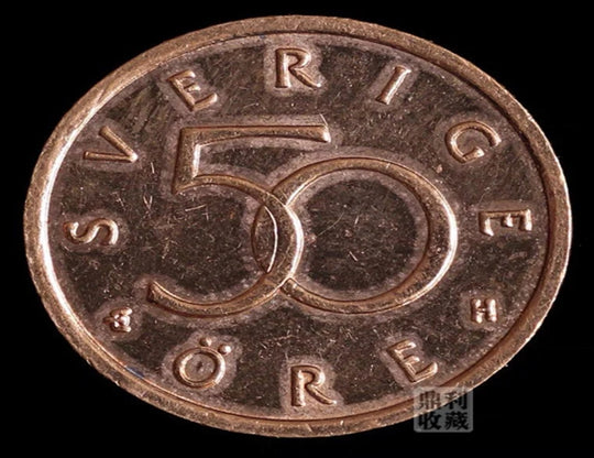 2003 Sweden 50 euro three crown pattern 18.5mm BU