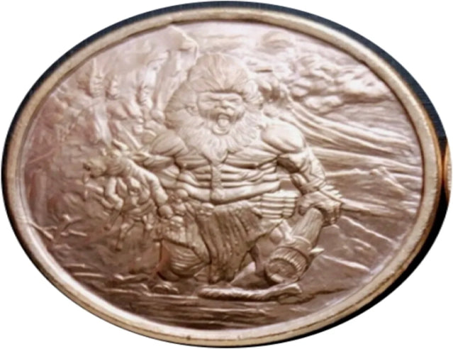 Nordic Creatures - Frost Giant 1oz. Pure Copper Bullion Round***