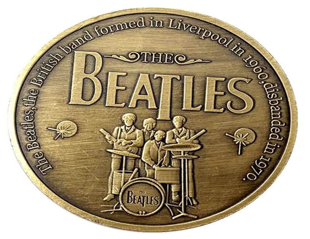 Lucky Coin - Beatles Gift Coin in Protective Plastic Capsule Gold plated #LCE02