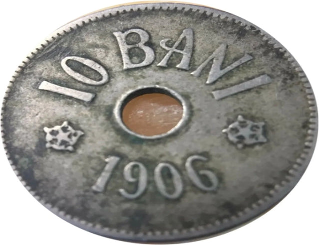 1906 Romania 10 Bani Coin nice coin VF ****