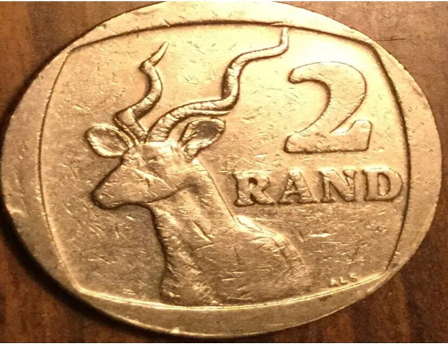 2002-2005 Südafrika 2 Rand Münze SS Schöne Münze***