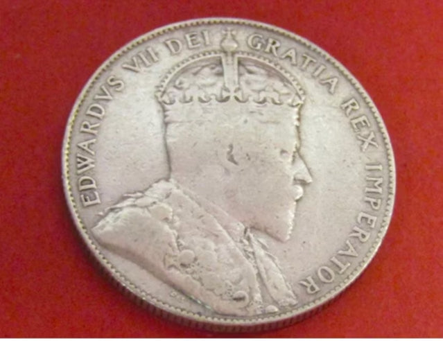 Neufundland 1907 Silber 50 Cent, sehr schön