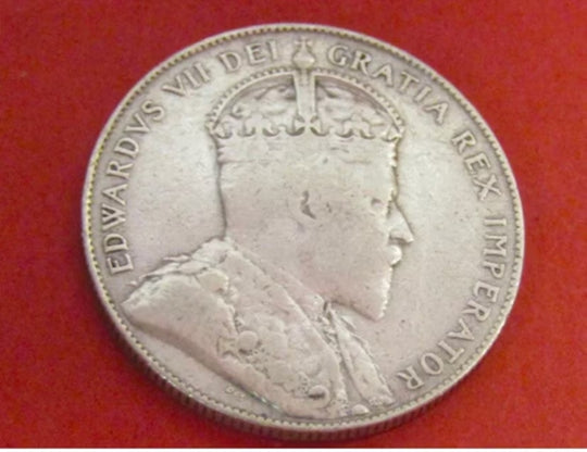 Neufundland 1907 Silber 50 Cent, sehr schön