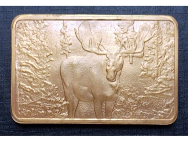 North American Wildlife Series - Set of Four - 1oz. Pure Copper Bullion Bars ****