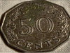 1972 Malte 50 cents TTB