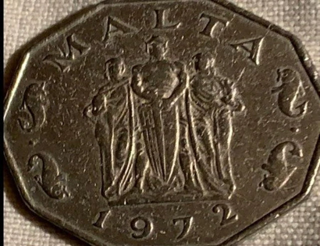 1972 Malta 50 Cent VF