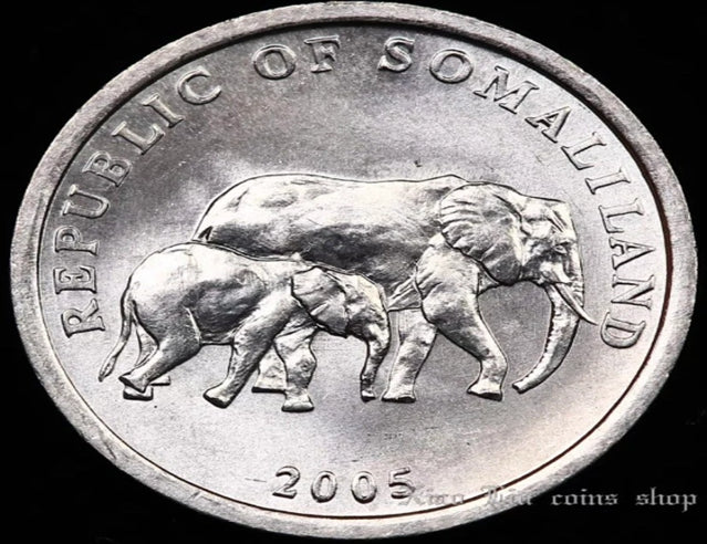 2005 Somaliland 5 Shillings Aluminum Coin New UNC 22mm