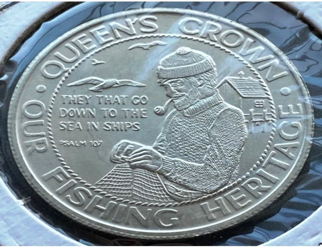 1980 Queens County Nova Scotia 1 Trade Token - Ceux qui descendent à la mer