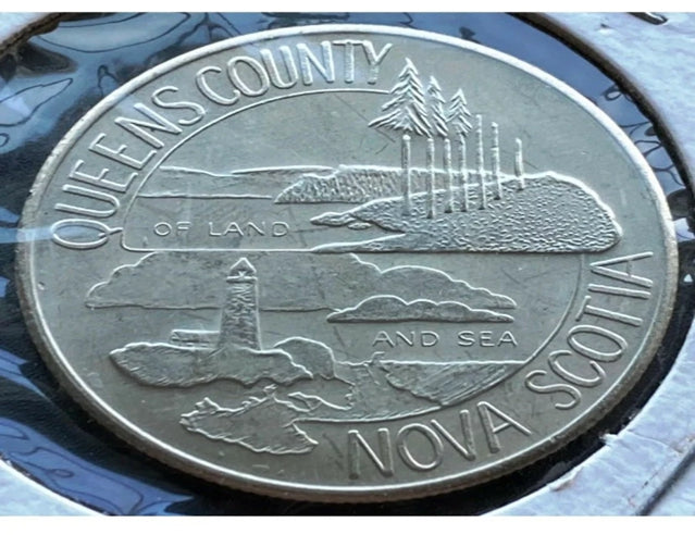 1980 Queens County Nova Scotia 1 Trade Token - Ceux qui descendent à la mer