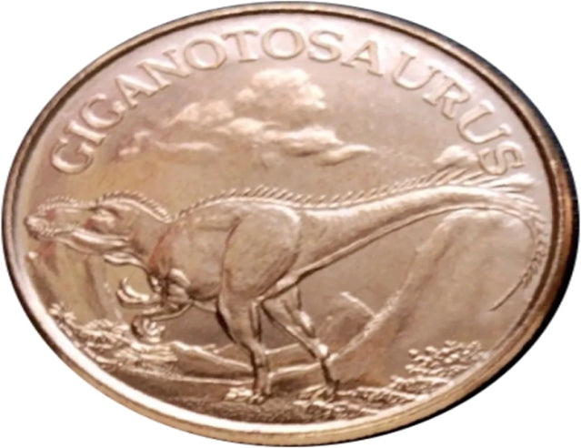 Dinosaurs - Giganotosaurus - 1oz. Pure Copper Bullion Round***