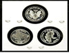 Walking Liberty, Mercury, Indian Head & Buffalo - 3 x 1 g de ronds d'argent ***