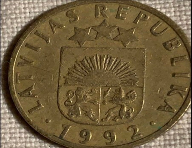 1992 Latvia santimi VF