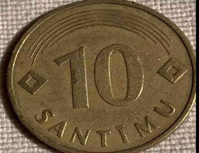 1992 Lettland Santimi VF