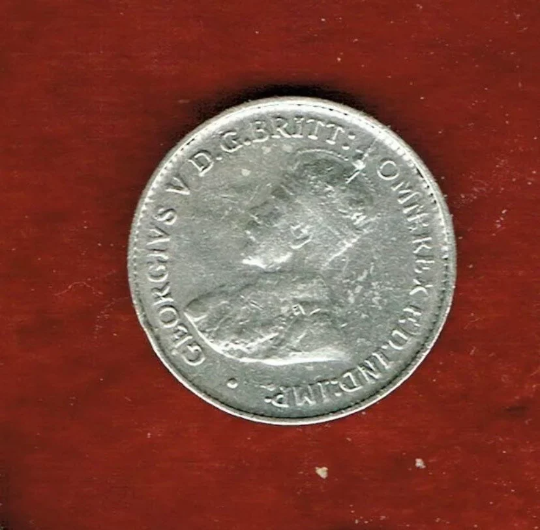 Australien drei Pence 1925 Silbermünze hoher Qualität***