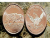 Set of Five 1oz. Pure Copper Bullion Ice Age nice coin set ***