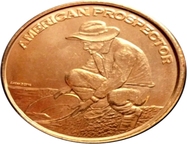 American Prospector - 1oz. Pure Copper Bullion Round***