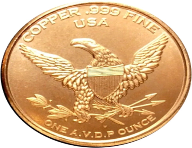 American Prospector - 1oz. Pure Copper Bullion Round***