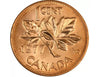 1977 1 Cent Canadian Penny BU von Original Roll