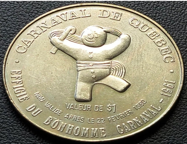 1980 /1961Carnaval de Québec 1 dollar commercial