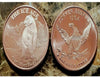 Set of Five 1oz. Pure Copper Bullion Ice Age nice coin set ***