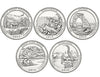 2014 S USA America the Beautiful National Parks UNC BU 5 Coin Set***