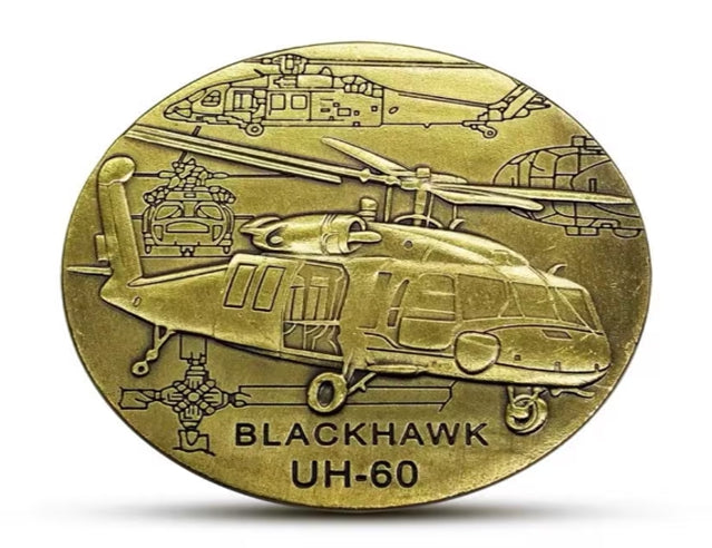 Pièce de défi – hélicoptère Black Eagle UH-60, badge commémoratif militaire, pièce de monnaie de défi, pièce de décoration créative # LWE03